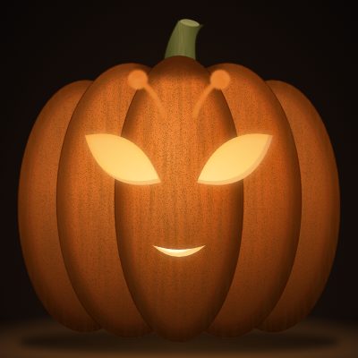 Little Alien carving stencil