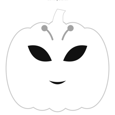 Little Alien carving stencil