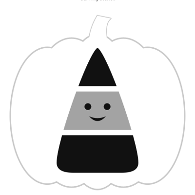 Candy Corn carving stencil