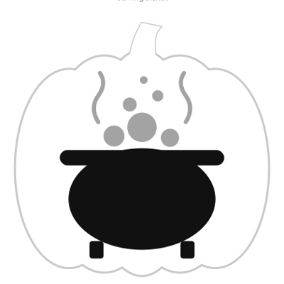 Bubbling Cauldron carving stencil