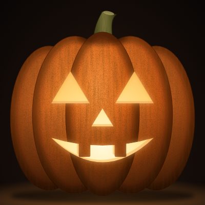 Classic Jack-o'-Lantern carving stencil