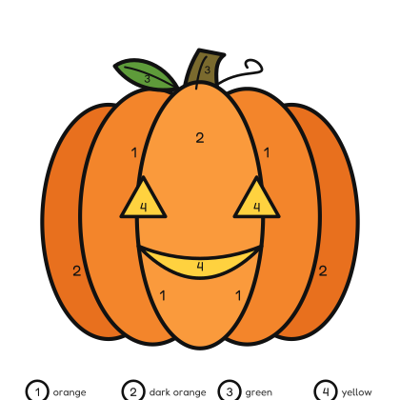 Color by Number coloring page