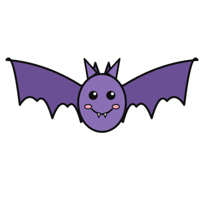 Cute Bat coloring page