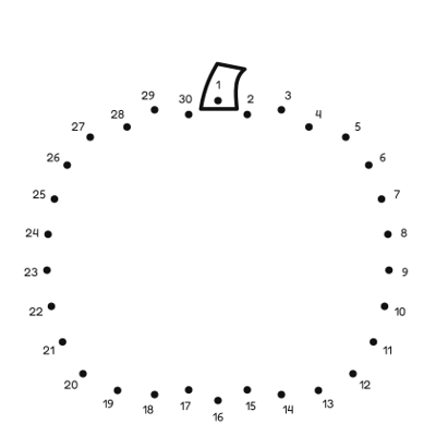 Pumpkin Dot-to-Dot coloring page