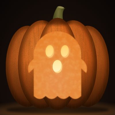 Friendly Ghost carving stencil