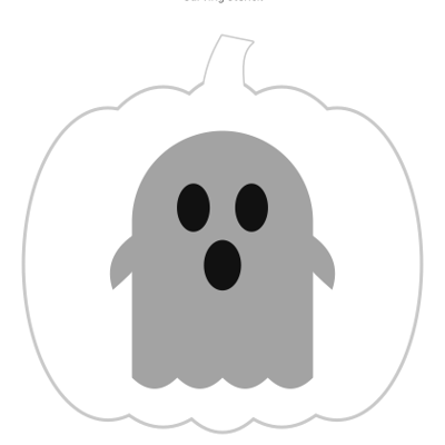 Friendly Ghost carving stencil