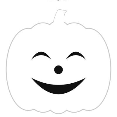Happy Face carving stencil