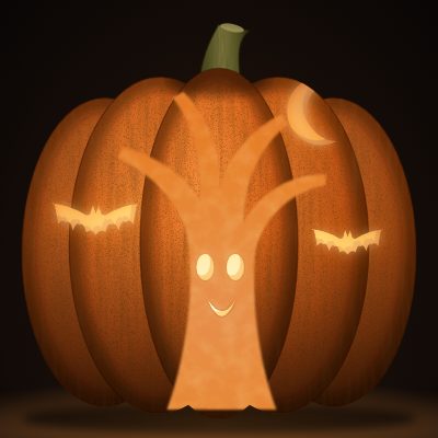 Haunted Tree carving stencil