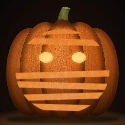 Mummy carving stencil