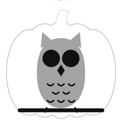 Night Owl carving stencil