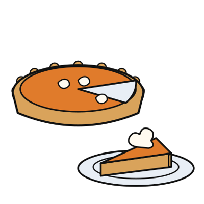 Pumpkin Pie coloring page