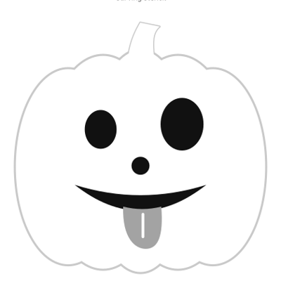 Silly Tongue carving stencil