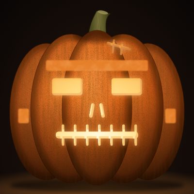 Stitched Monster carving stencil