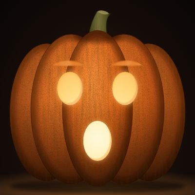 Surprised! carving stencil