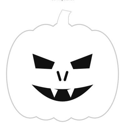 Vampire Grin carving stencil