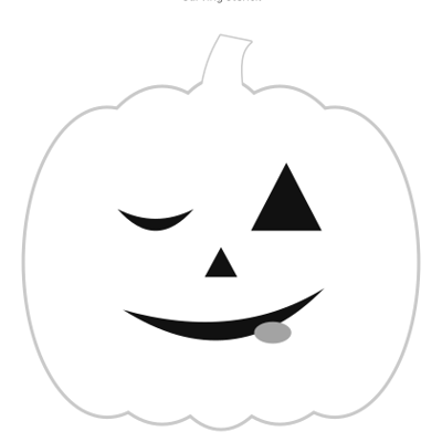 Winky carving stencil