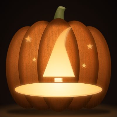 Witch's Hat carving stencil